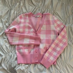 English Factory pink cardigan